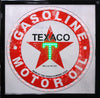 Officially Licensed Texaco Gasoline Motor Oil Framed LED Sign
